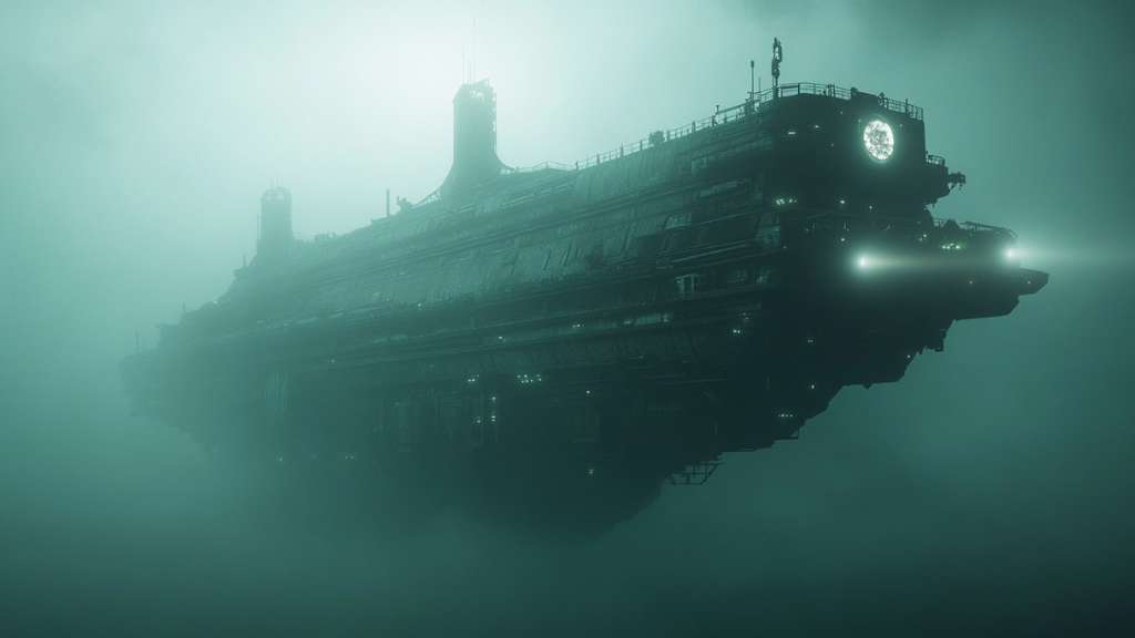 The Ghost Ship Derelict: A Haunting Orbit Around a Dying Star