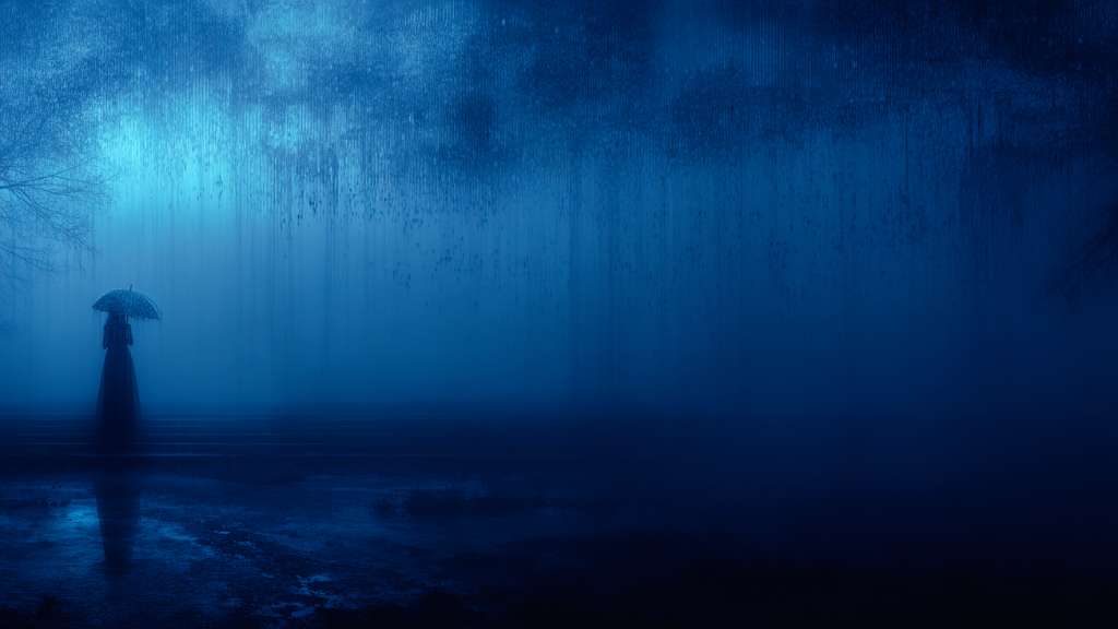 a city within the city, The Woman in the Static Umbrella