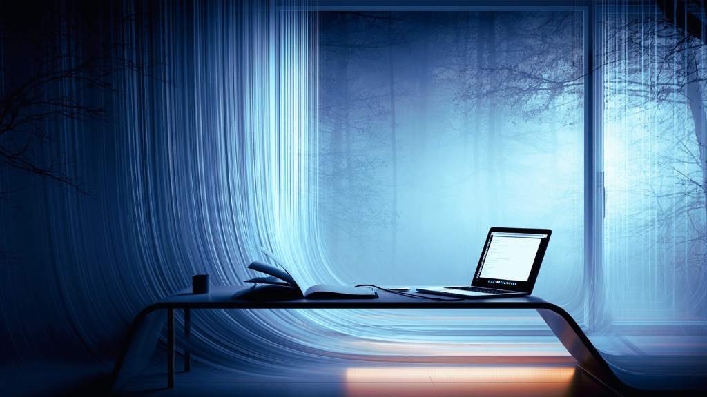 A quiet creative room for writers, night thinkers, and ambient music listeners