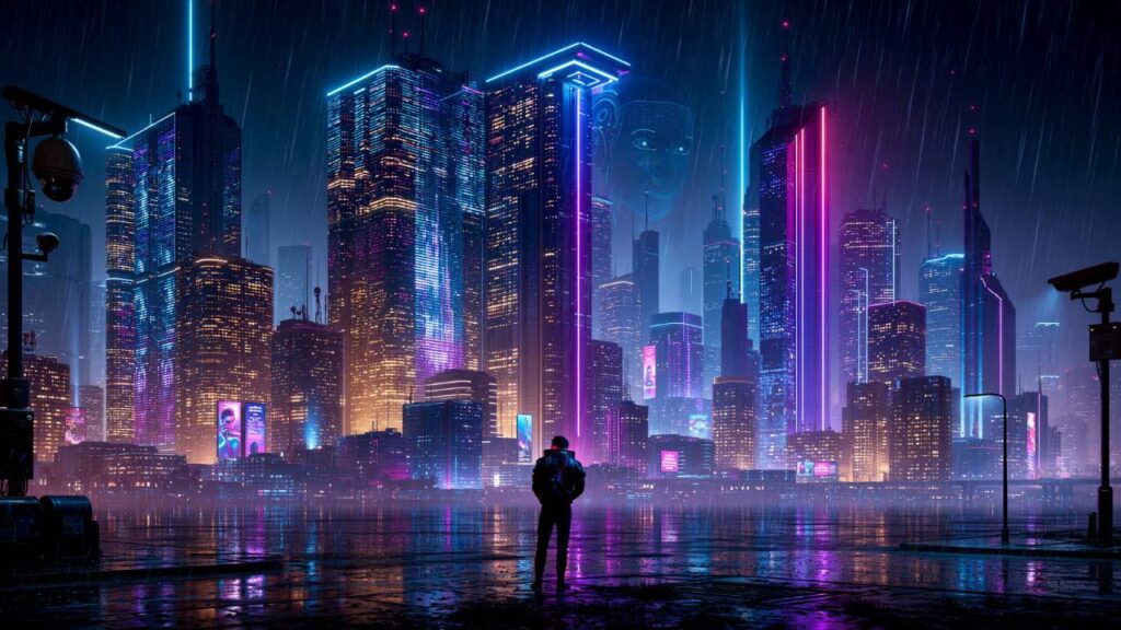why cyberpunk still feels like the future ai corporate power