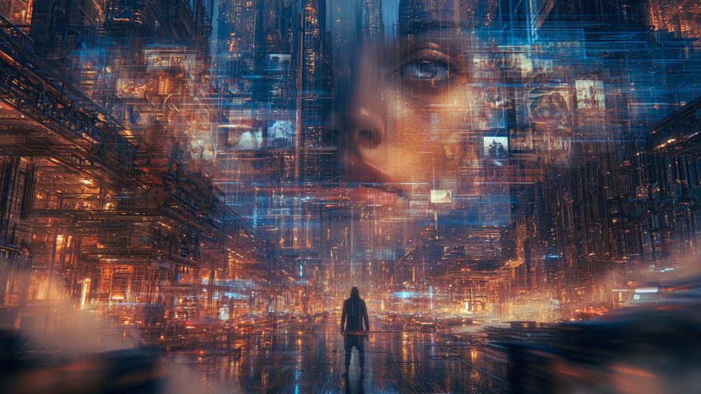 Cyberpunk ambient music does not need to explain everything